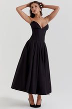 Samaria Strapless Midi Dress